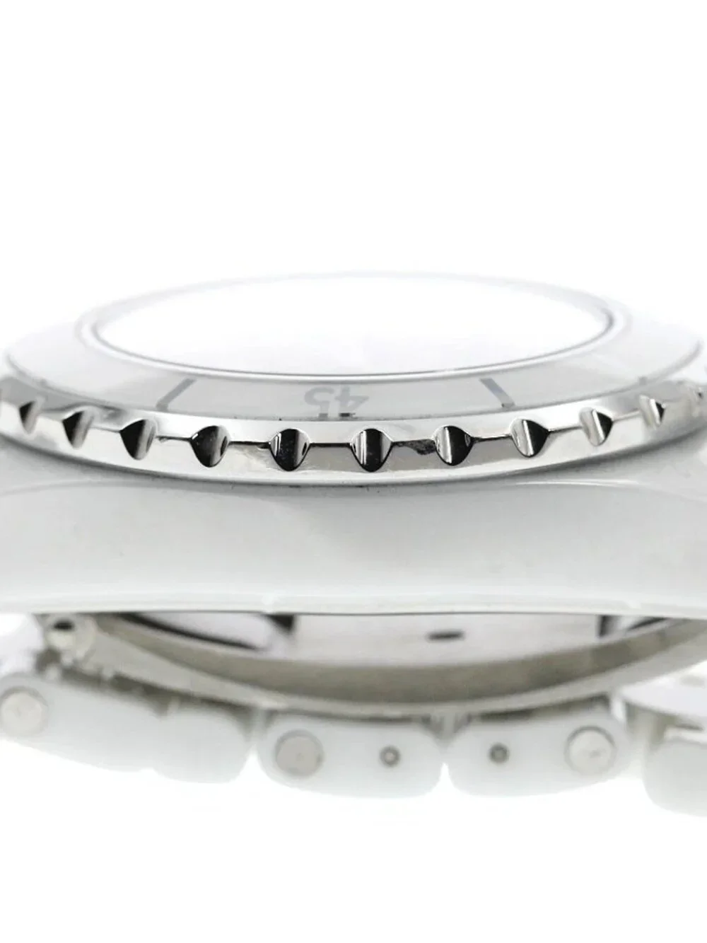 CHANEL J12 H1628 White ceramic 12P diamond white Dial Quartz Ladies Watch_933539